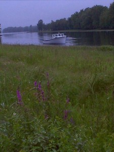 Road trip: dawn at the St. John River campsite below Fort Jemseg, New Brunswick