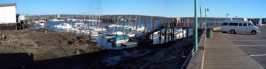 Roadtrip: Annapolis Basin, Digby campsite at low tide