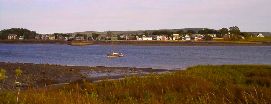 Port Royal - Fort Anne and Allain Creek at far right
