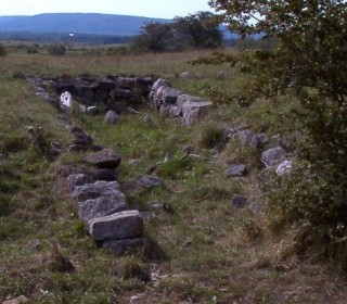 Jacques Leger's cellar site, foothills north of Port Royal near Pré Ronde